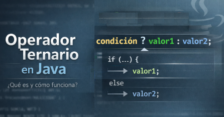 operador ternario en java. Operador condicional.